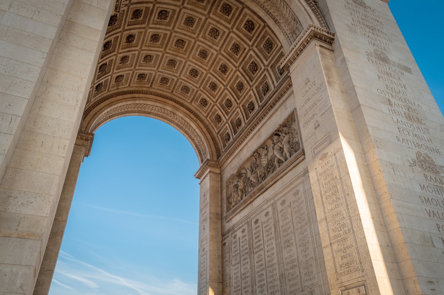 The Arc de Triomphe in Paris, near where the World War I armistice was signed in 1918