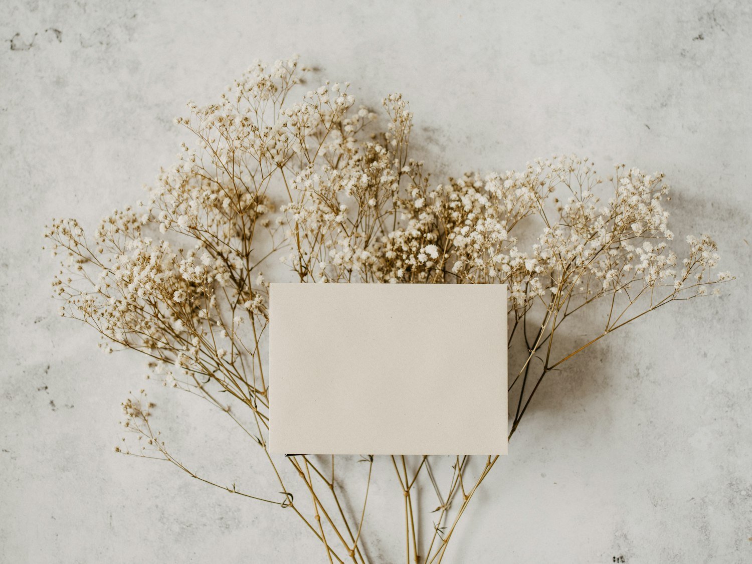 A blank card ready to be written as a note of condolence