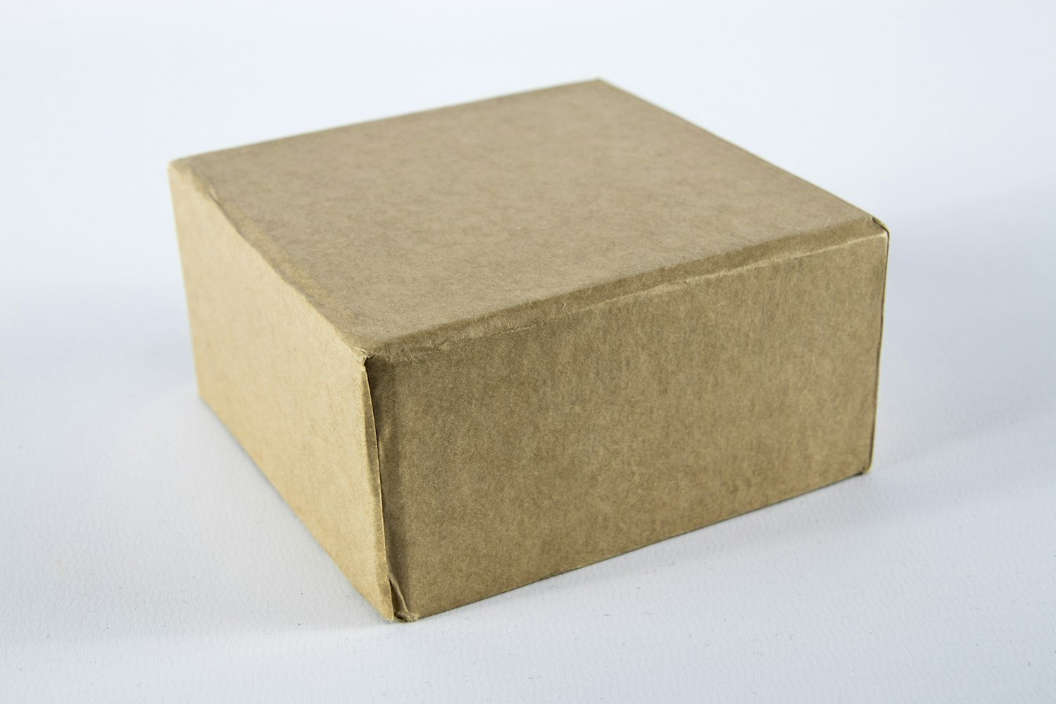 A cardboard shipping box, like the care packages Auxiliary units send to deployed troops
