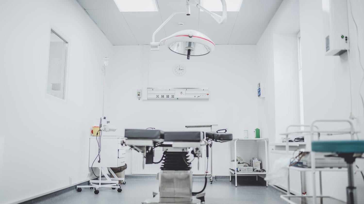 A clinical examination room, the setting for a C&P exam