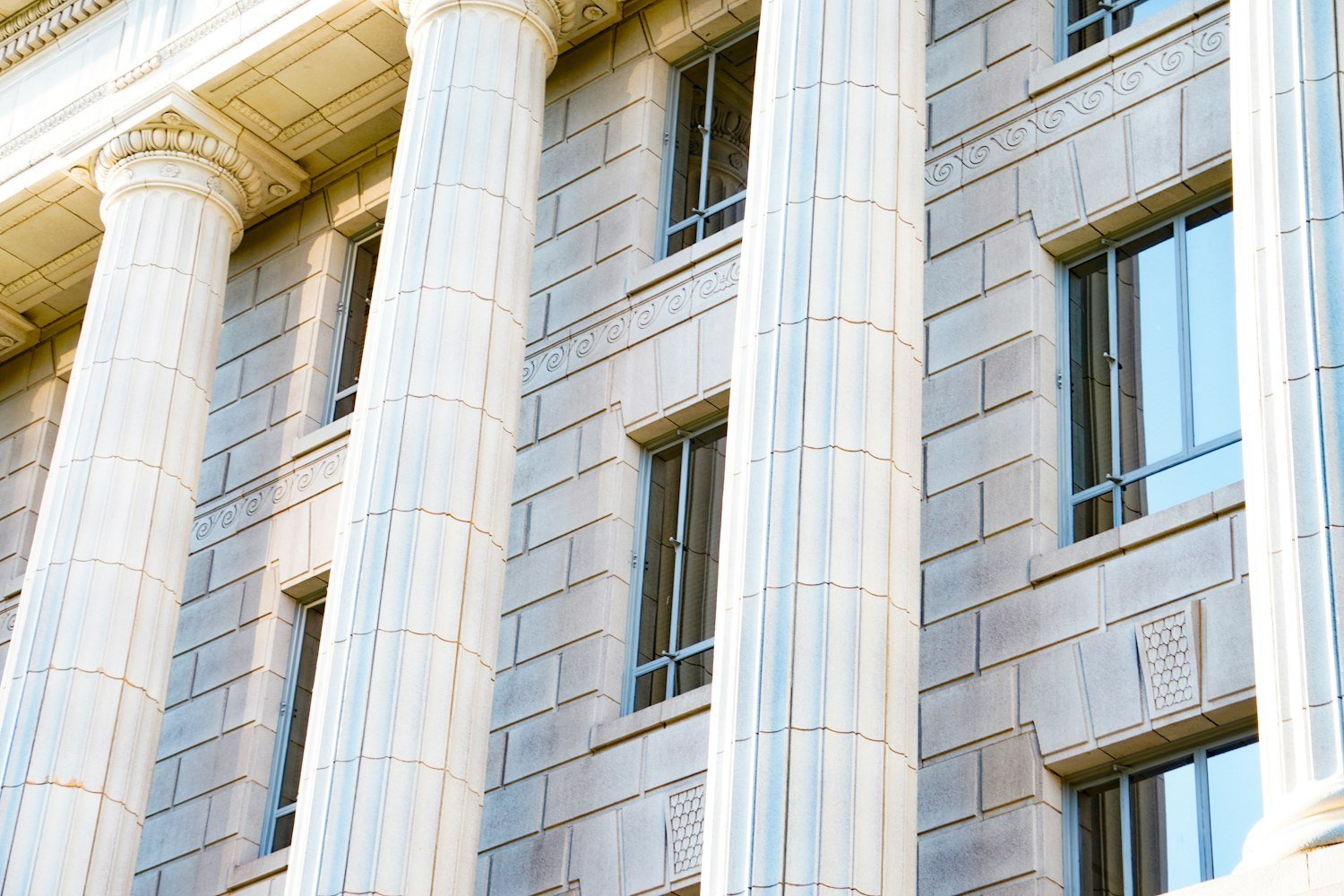 A county government office building, where county veteran service officers are located