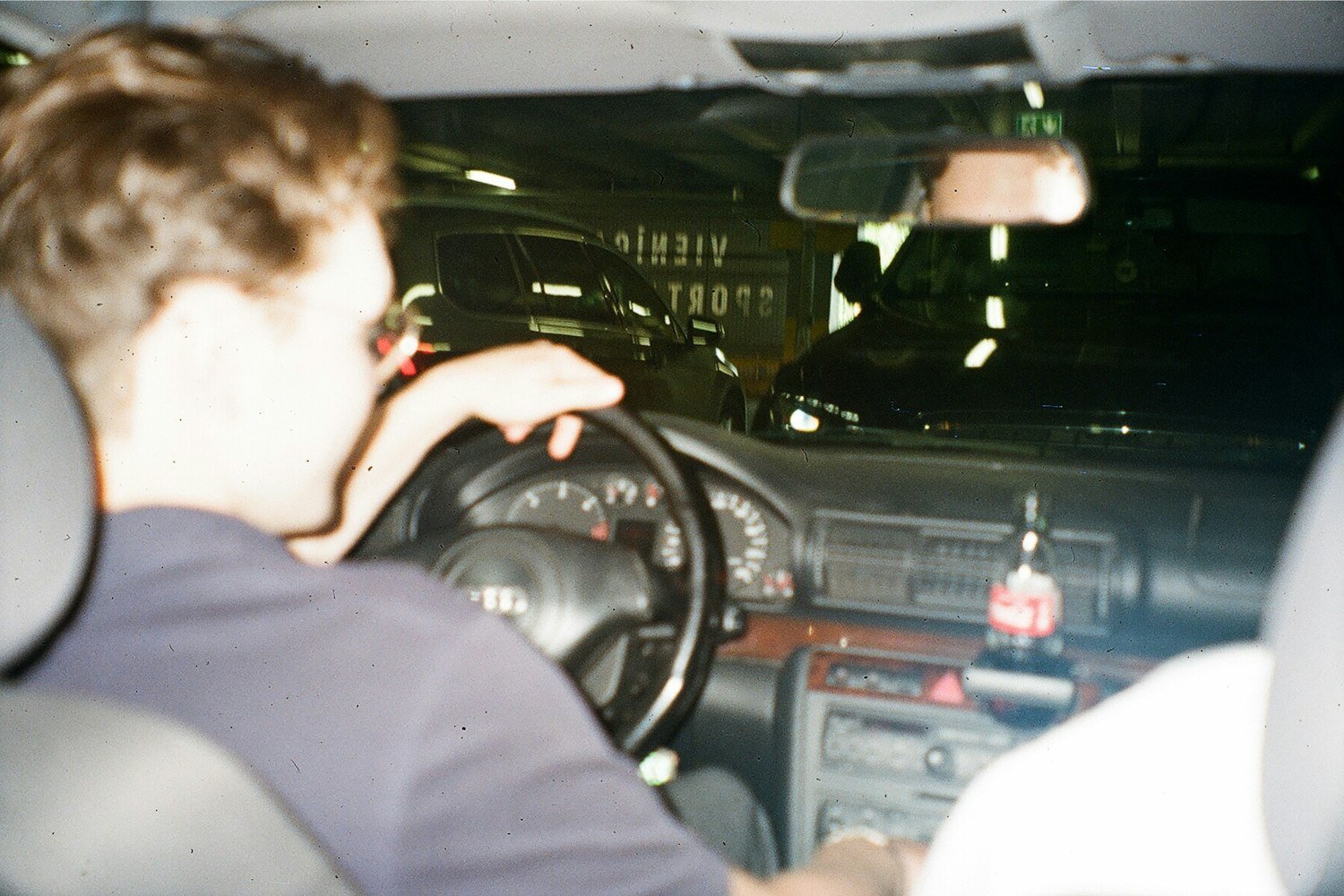 A driver behind the wheel, where daytime sleepiness becomes a safety issue