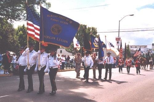 Post 51 Honor Guard at the Strawberry Parade, Lebanon, Oregon