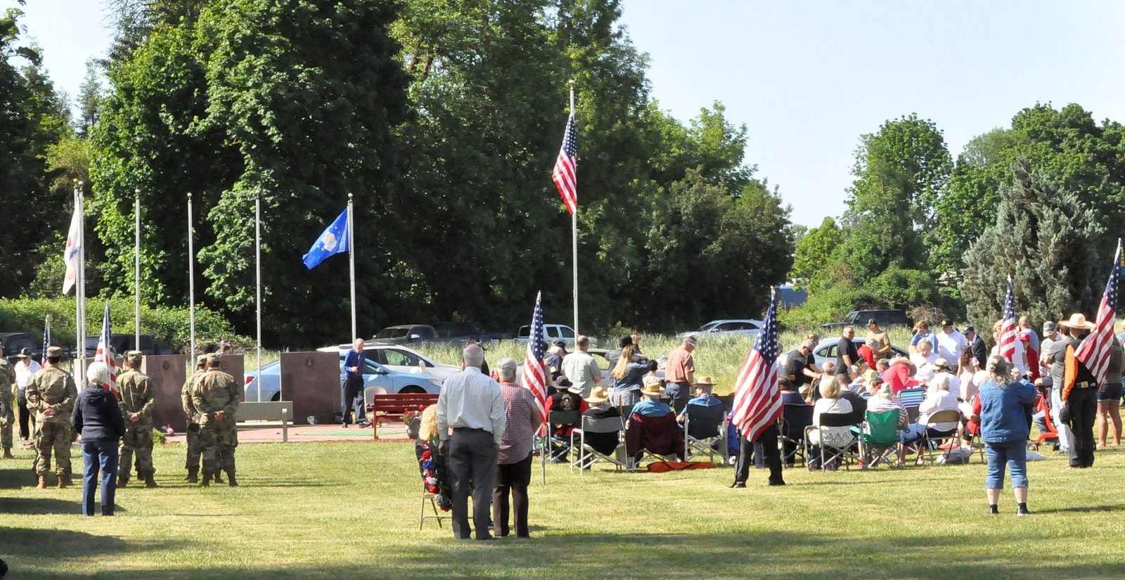 Memorial Day ceremony, I.O.O.F. Cemetery, Lebanon, Oregon