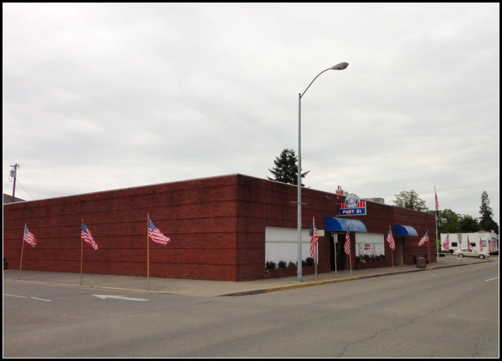 American Legion Post 51 building, home of Club 51, Lebanon, Oregon