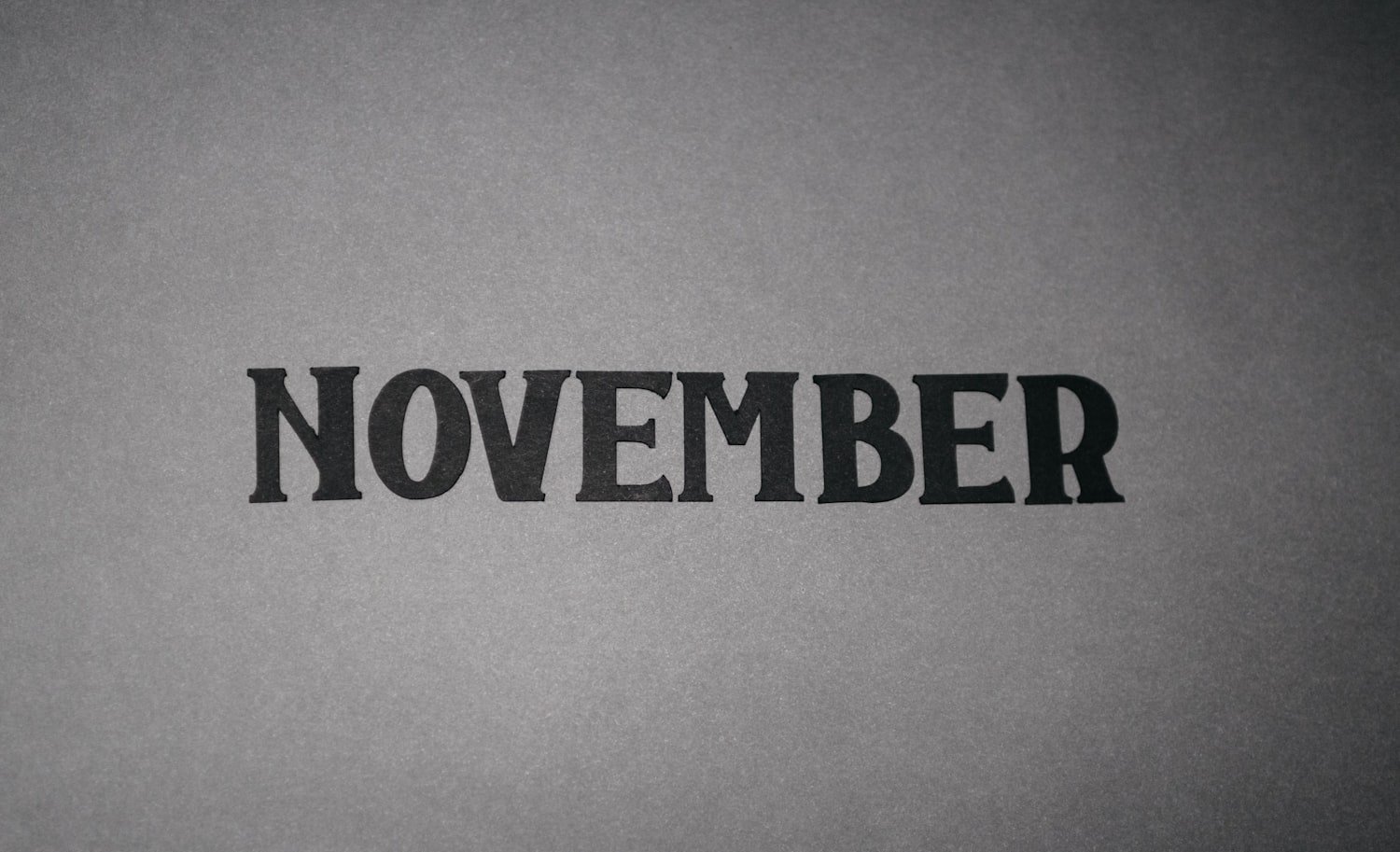 A calendar page showing November, the month Veterans Day falls on the 11th