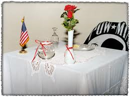 POW/MIA remembrance table