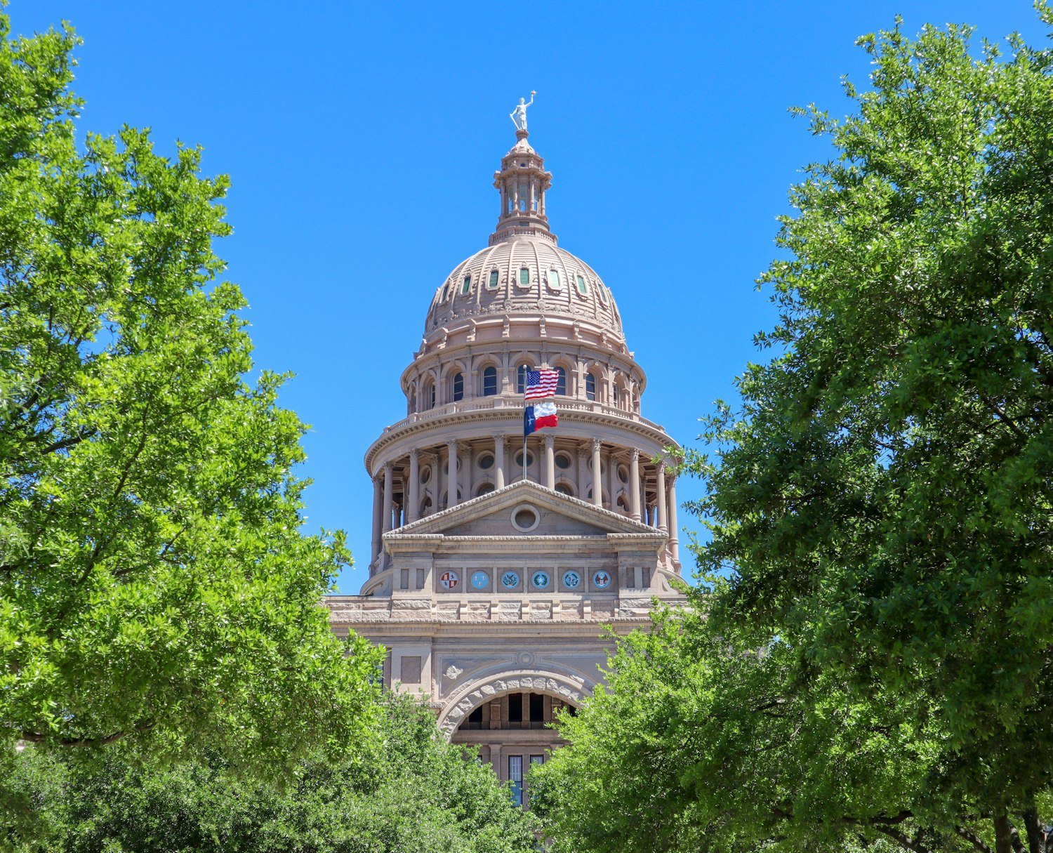 A grand government building, representing the mock state government delegates run at Boys State