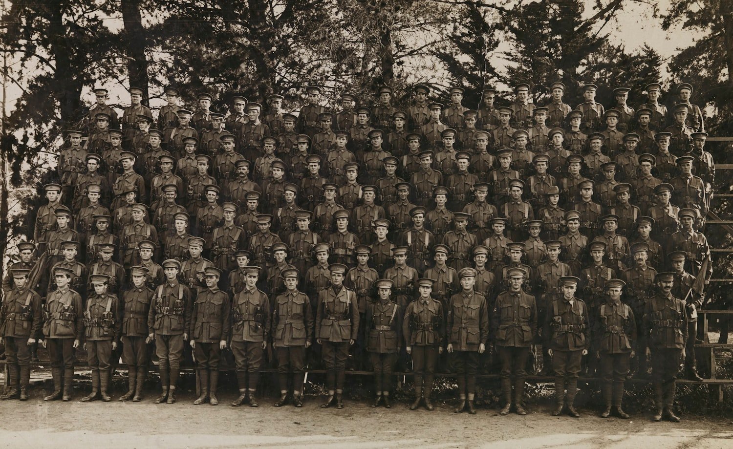 A vintage grayscale military group photograph, reflecting the long history of women's service
