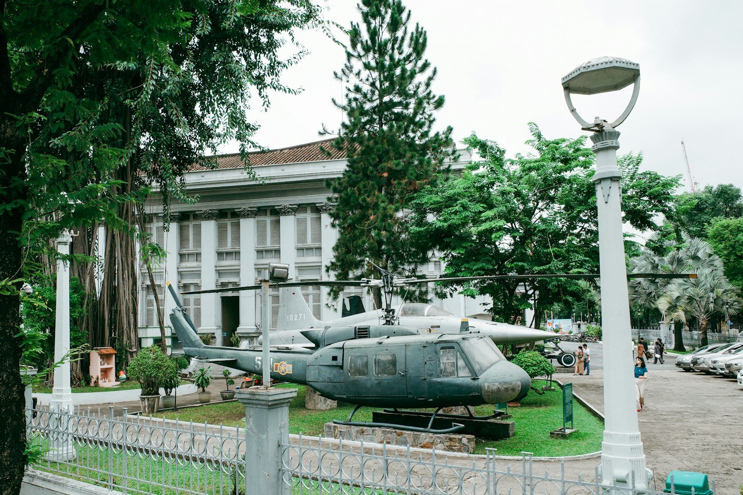 A vintage military helicopter, representing Vietnam-era veterans covered by Agent Orange presumptions