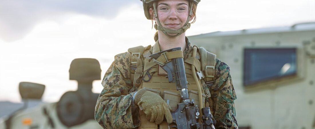 A young woman in military uniform, representing the fastest-growing segment of the veteran population
